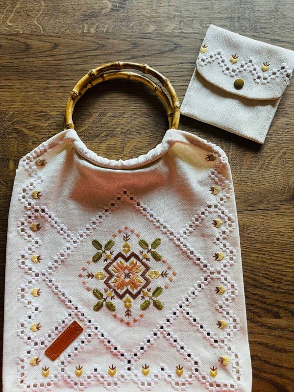 Tas ‘Tote-met-bamboe-handvatten’ maat S