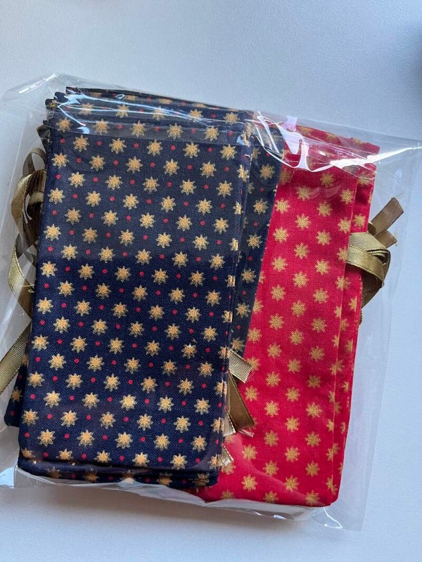 Adventkalender rood/blauw maat M