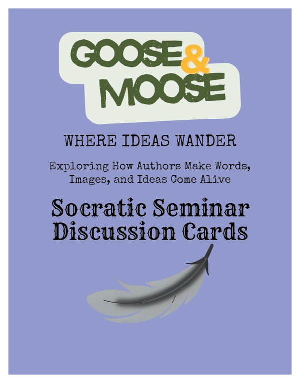 Where Ideas Wander: Socratic Seminar Discussion Cards - Exploring Author's Craft