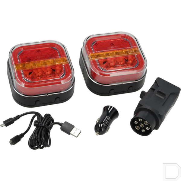 Achterlichten draadloos set LED