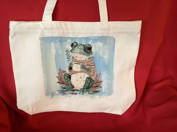 Frog Drinking Coffee