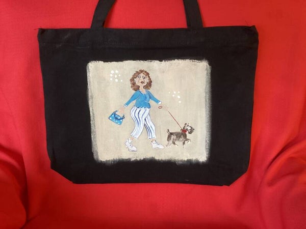 Lady Walking Terrier