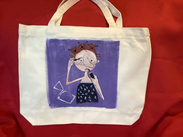 Girl applying Makeup