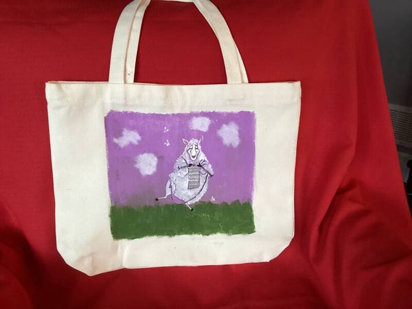 Sheep Dancing while Knitting