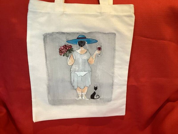 Lady with See-Through Dress