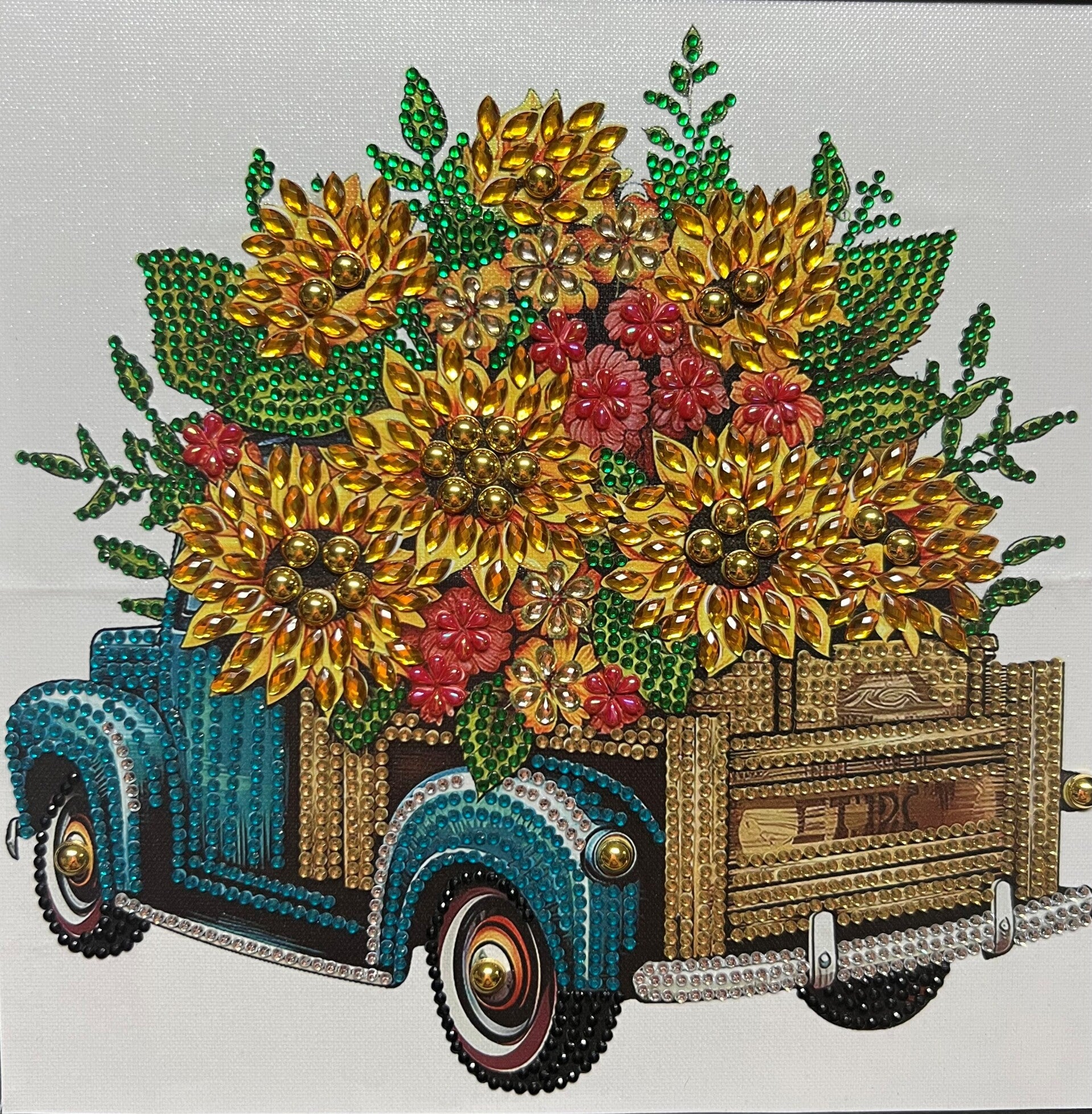 Blue Sunflower Truck
