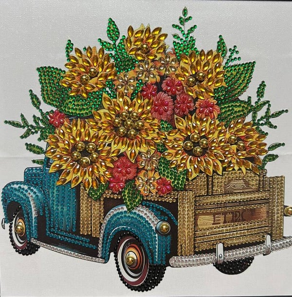 Blue Sunflower Truck