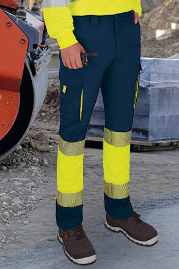 Pantalón alta visibilidad rallas