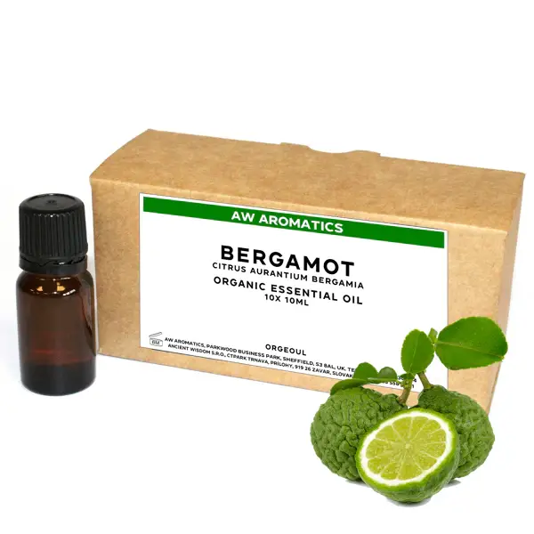 Aceite esencial orgánico de bergamota 10ml - White