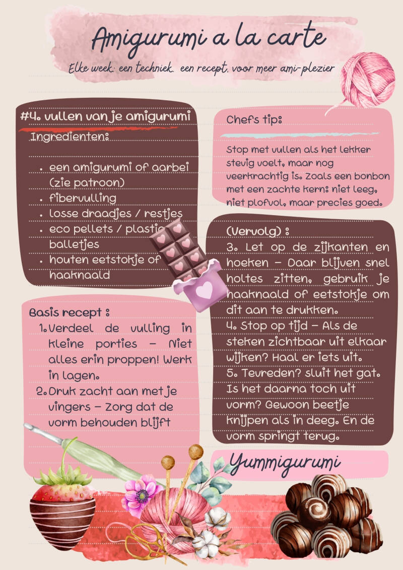 Amigurumi a la carte, 4, vullen van amigurumi, haaktips