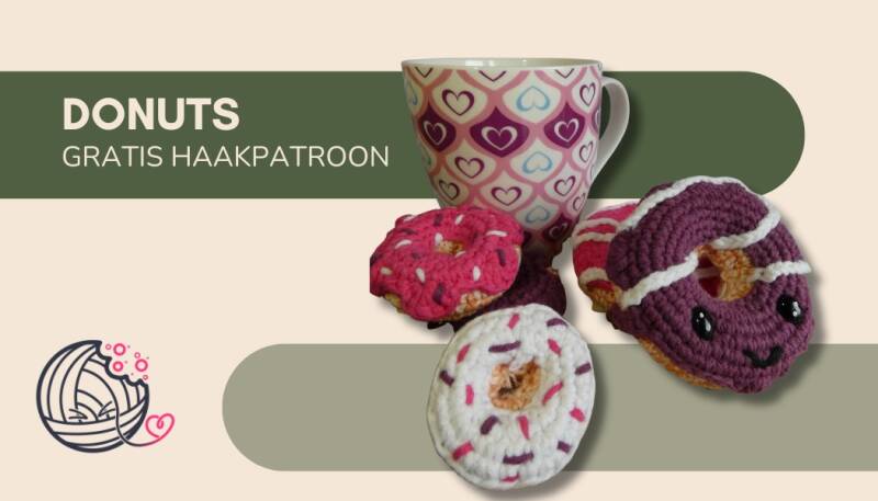 Donuts, haakpatroon, yummigurumi