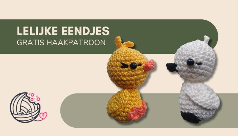 Zwaan, eendje, haakpatroon, yummigurumi, amigurumi