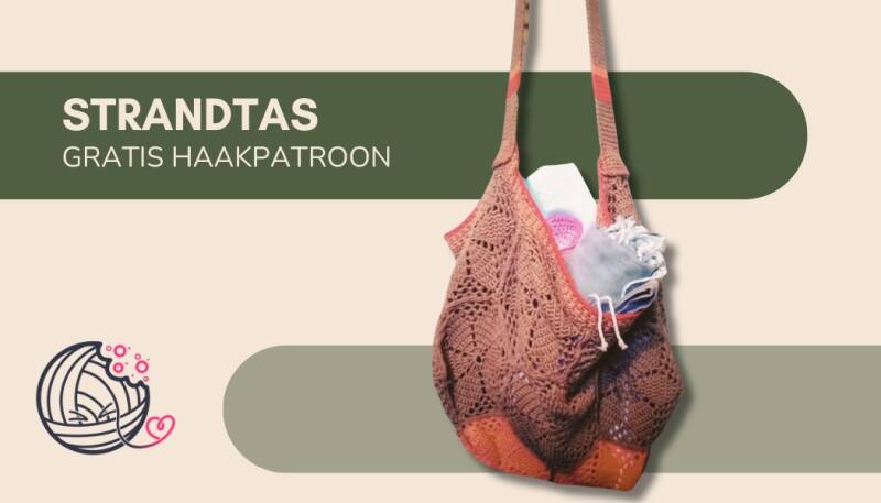 Tas, strandtas, granny, haakpatroon, yummigurumi
