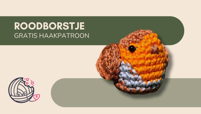 Roodborstje, vogel, haakpatroon, yummigurumi, amigurumi