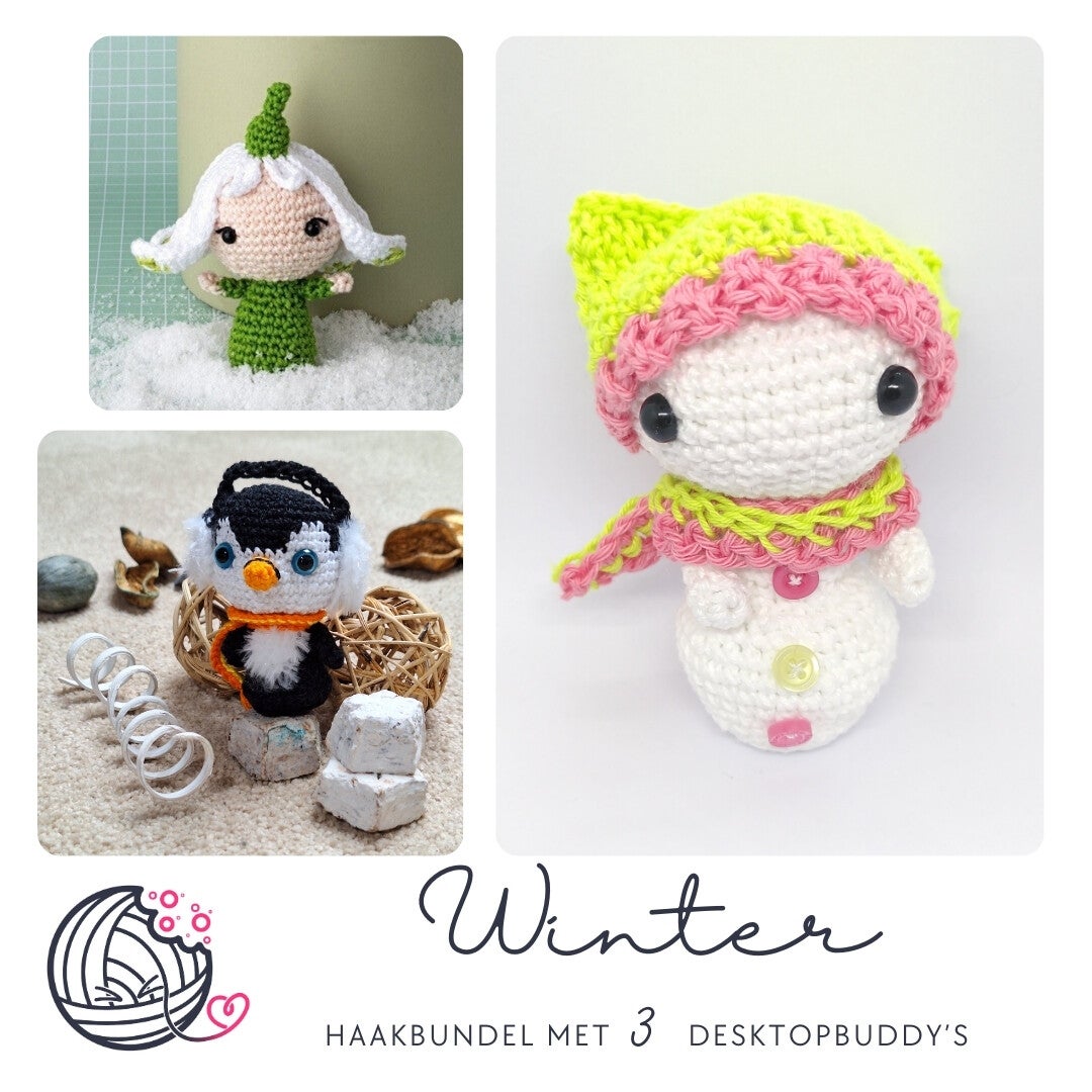 haakbundel, winter, desktopbuddy, haakpatroon, yummigurumi, gratis, download