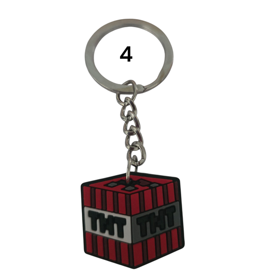 Mine craft key ring