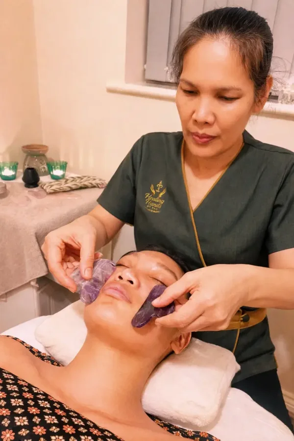 Gua Sha facial massage