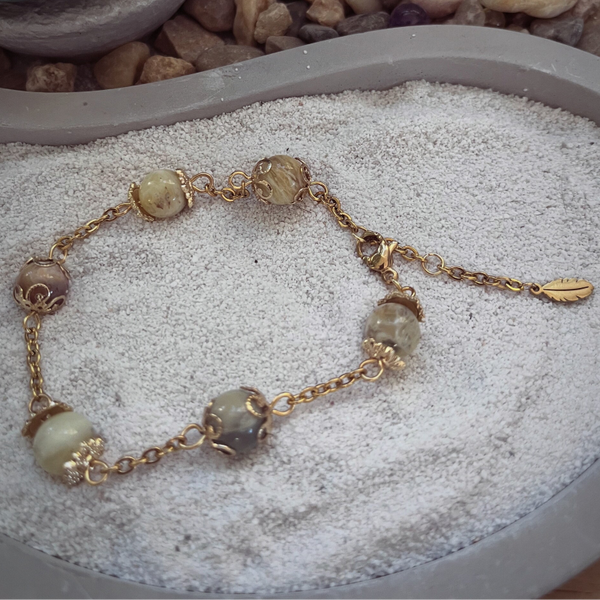 Bracelet en Pierre Naturelle Opale