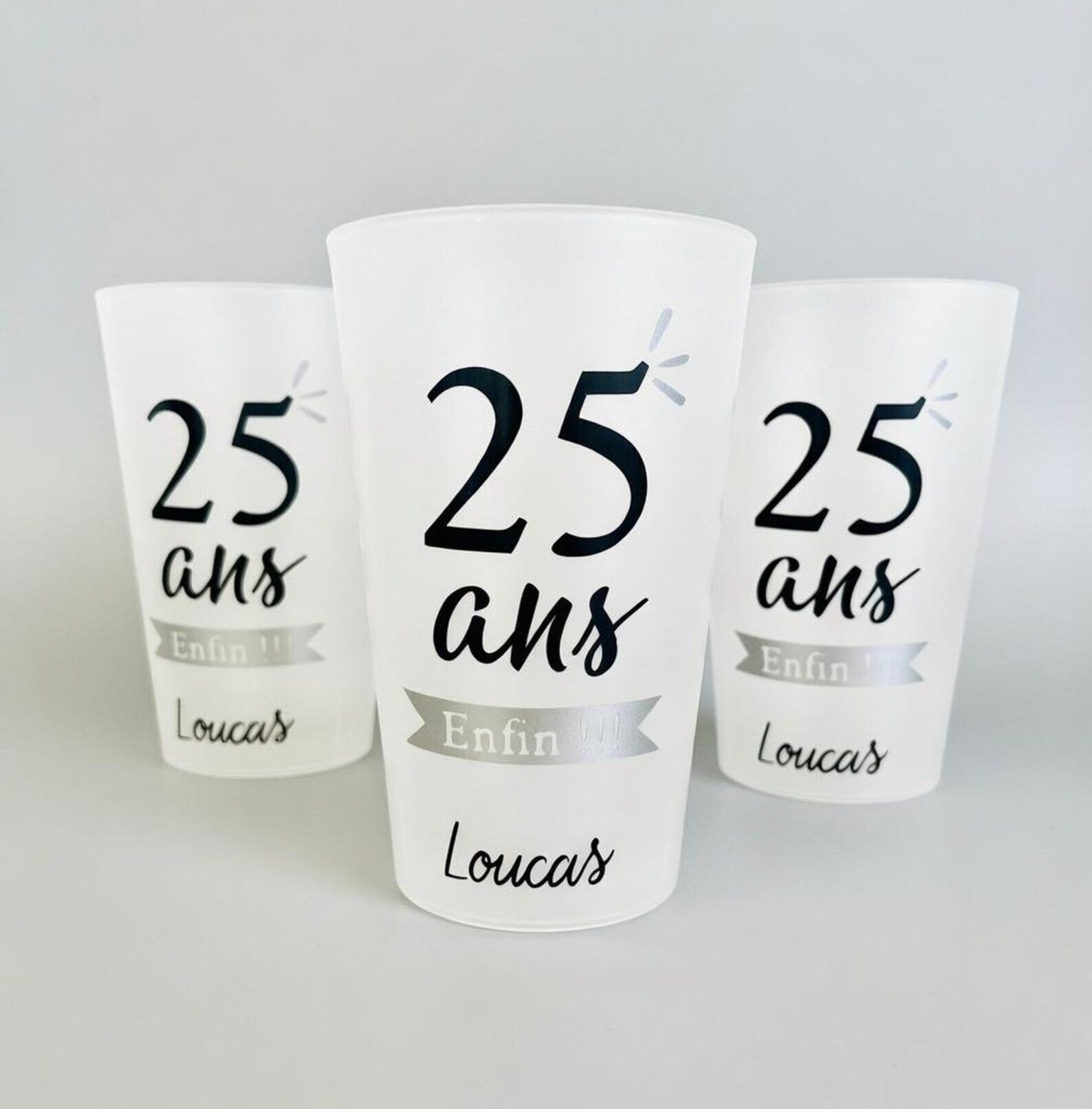Gobelet personnalisé anniversaire | 25 ans enfin !!!