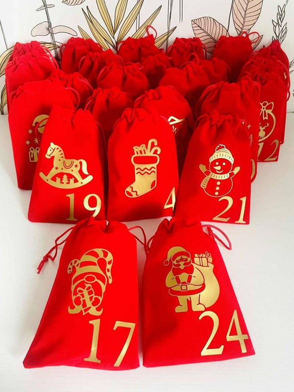 Pochons pour calendrier de l'Avent