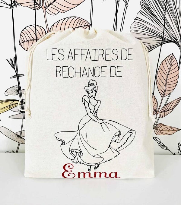 Pochon personnalisé princesse Cendrillon | Cinderella