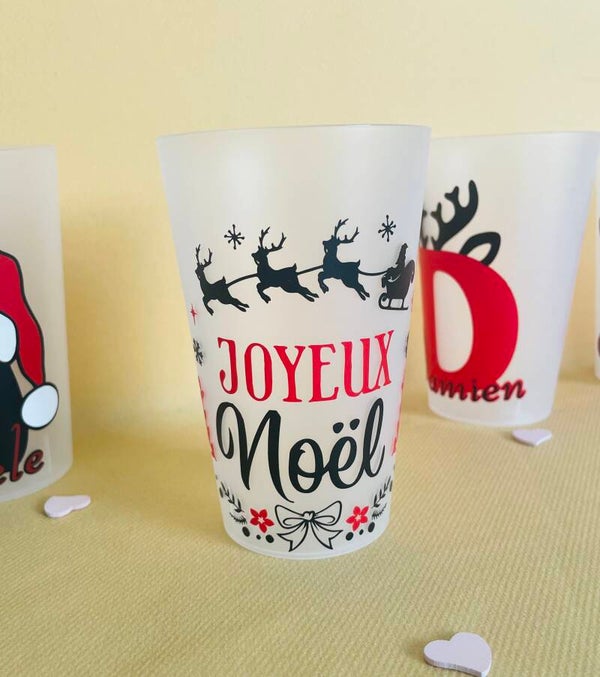 Gobelet personnalisé pour Noël | décoration de table