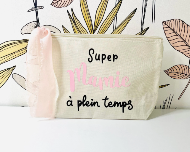 Pochette personnalisée Super Mamie à plein temps