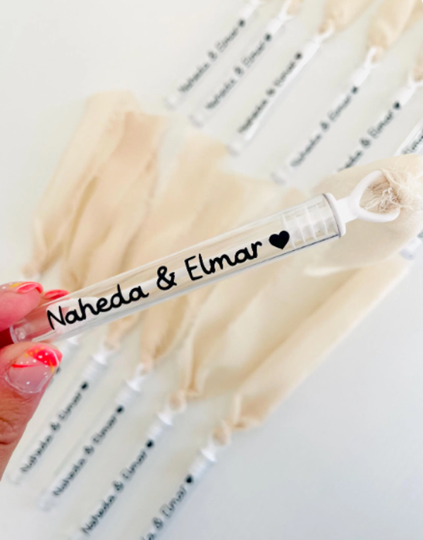 Mini flacon à bulles de savon | sortie de cérémonie | mariage