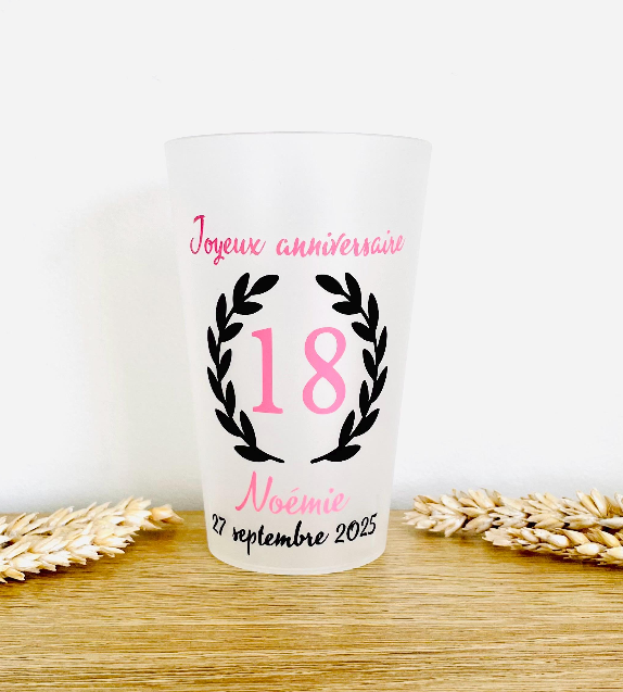 Gobelet personnalisé anniversaire | 18 ans