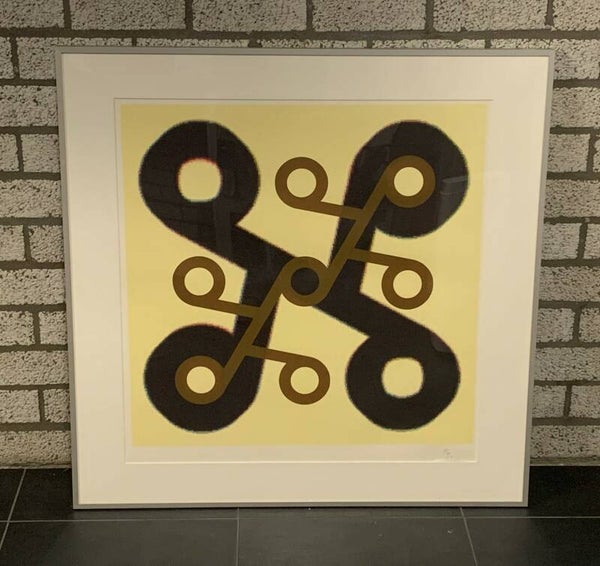 1017 - Jaap de Jonge -  Magnetisch alfabet ( 90 * 90 incl. lijst)