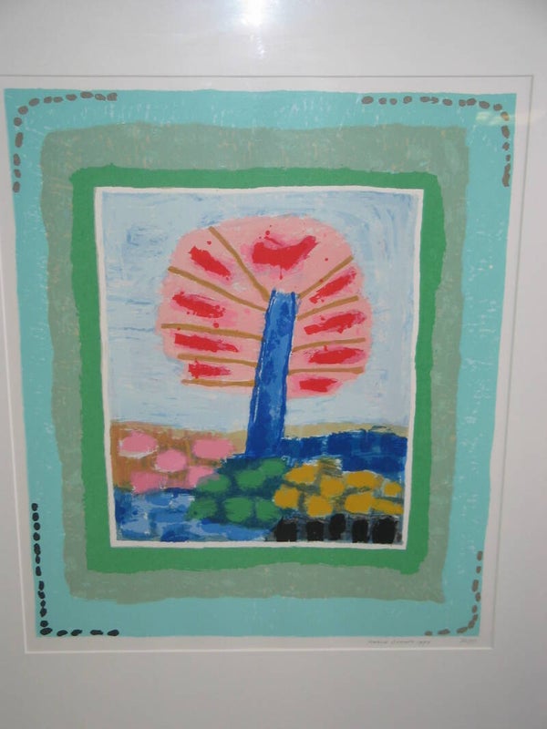 1045 - Harrie Gerritz - boom in voorjaar ( 80 * 100 incl. lijst)