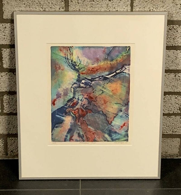 0112 - Chris Buursen - Stroomgebied Ganges ( 50 * 60 incl. lijst)