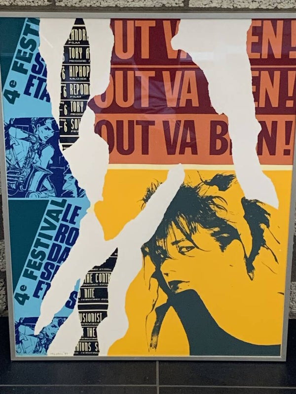 1198 - Walter van den Giesen (Gaspar) - Collage ( 50 * 65 incl. lijst)