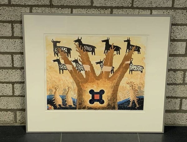 1281 - Gert Strengholt - Grey ( 70 * 80 incl. lijst)