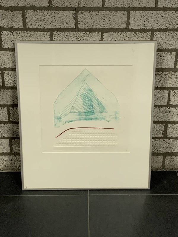 1322 - Albert in t Veld - Huisje (60 * 70 incl lijst)