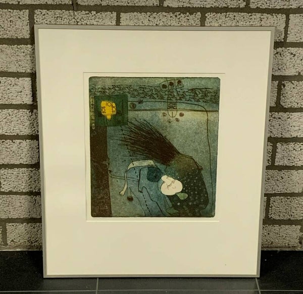 1330 - Michel van Overbeeke - Een gast ( 60 * 70 incl lijst)