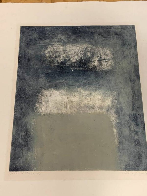 1370 - Thea Figee - Abstract blauw / grijs