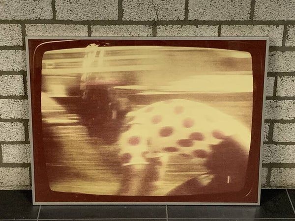 1392 - Leentje Linders - Alpe D' Huez V wielrennen  ( 60 * 80 incl. lijst)