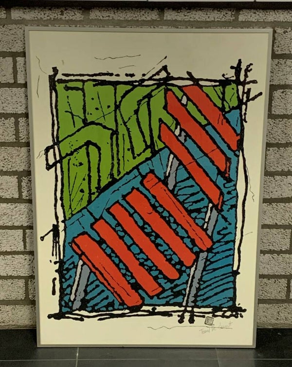 1540 - Tony de Gent - abstract ( 70 * 100 incl lijst)