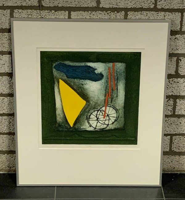 0185- Hans Heijman - Ploegvorm ( 60 * 70 incl. lijst)