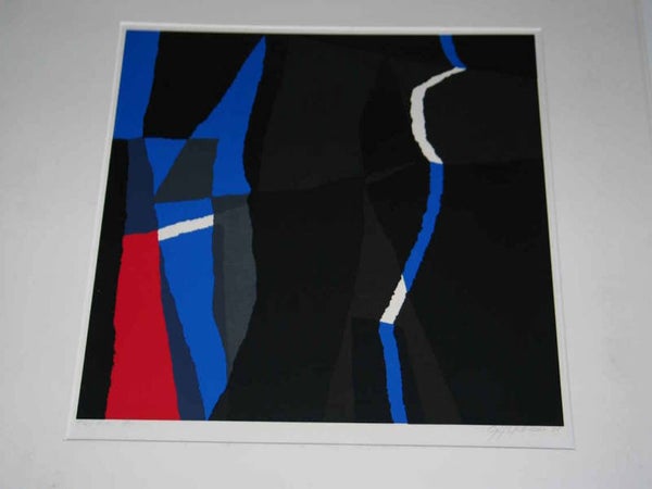 1870 - Gijs Keizer - Abstract blauw/rood
