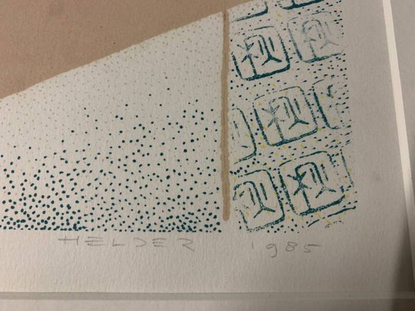 0205 - Helder- Japanse collage ( 60 * 90 incl lijst)