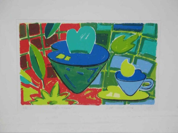 Susette van de Lande - Koffie verkeerd  ( 60 * 80 incl. lijst)