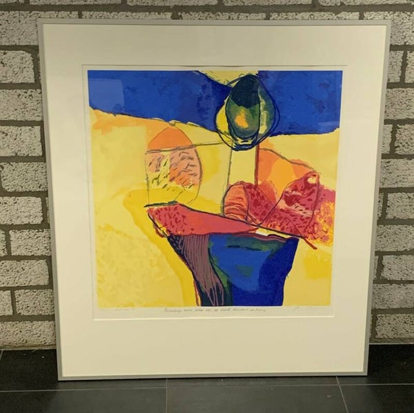 0328 - Henk van Vessem en Jana Beranová - Bronstige bron  ( 80 * 90 incl. lijst)