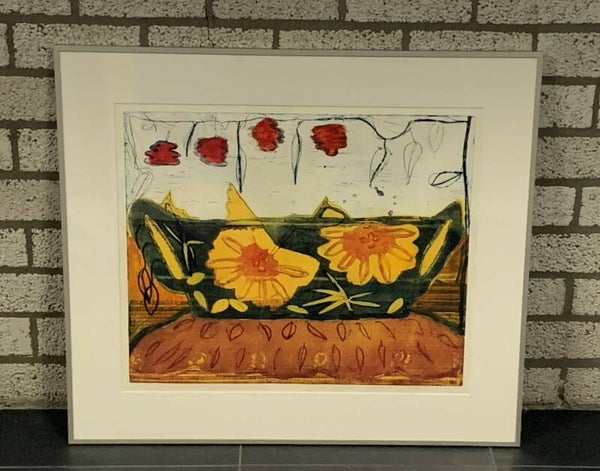 0335 - Lukie de Bree - Waterlelies ( 70 * 80 incl. lijst)