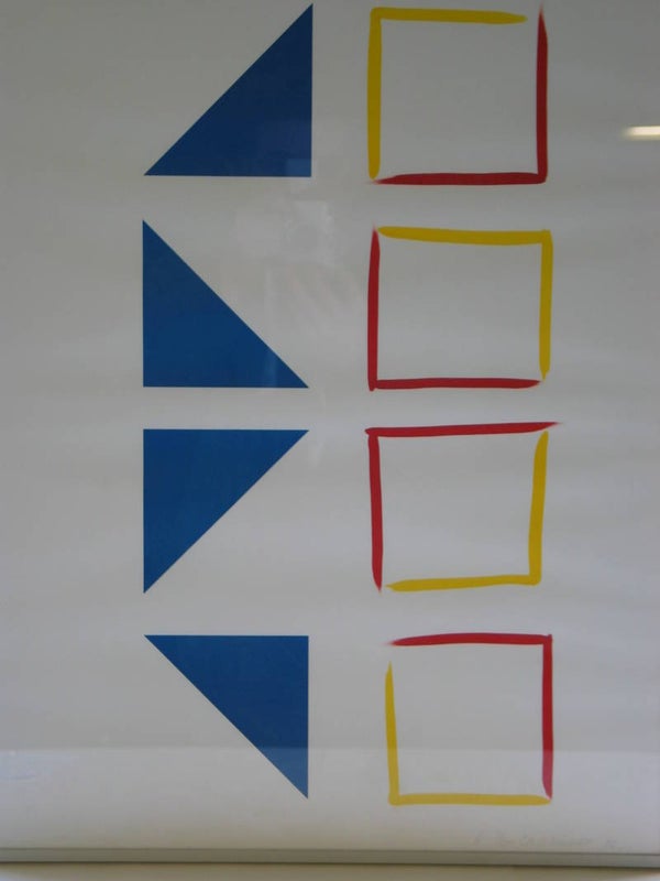 0383 - Betty Muller - nr 12 blauw / geel / rood