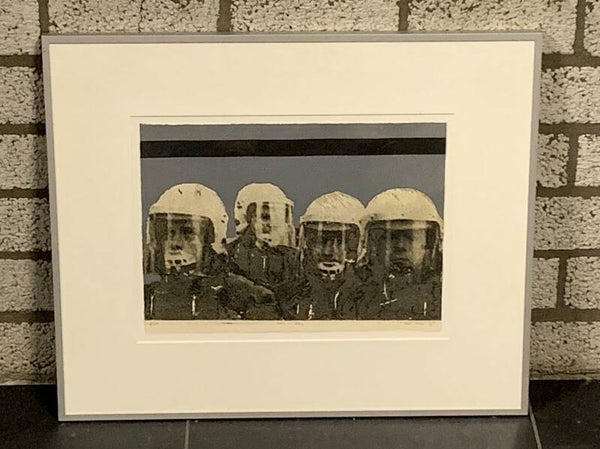 0395 - Rene van Kempen - Streetlife (Mobiele Eenheid)  ( 50 * 60 incl lijst)