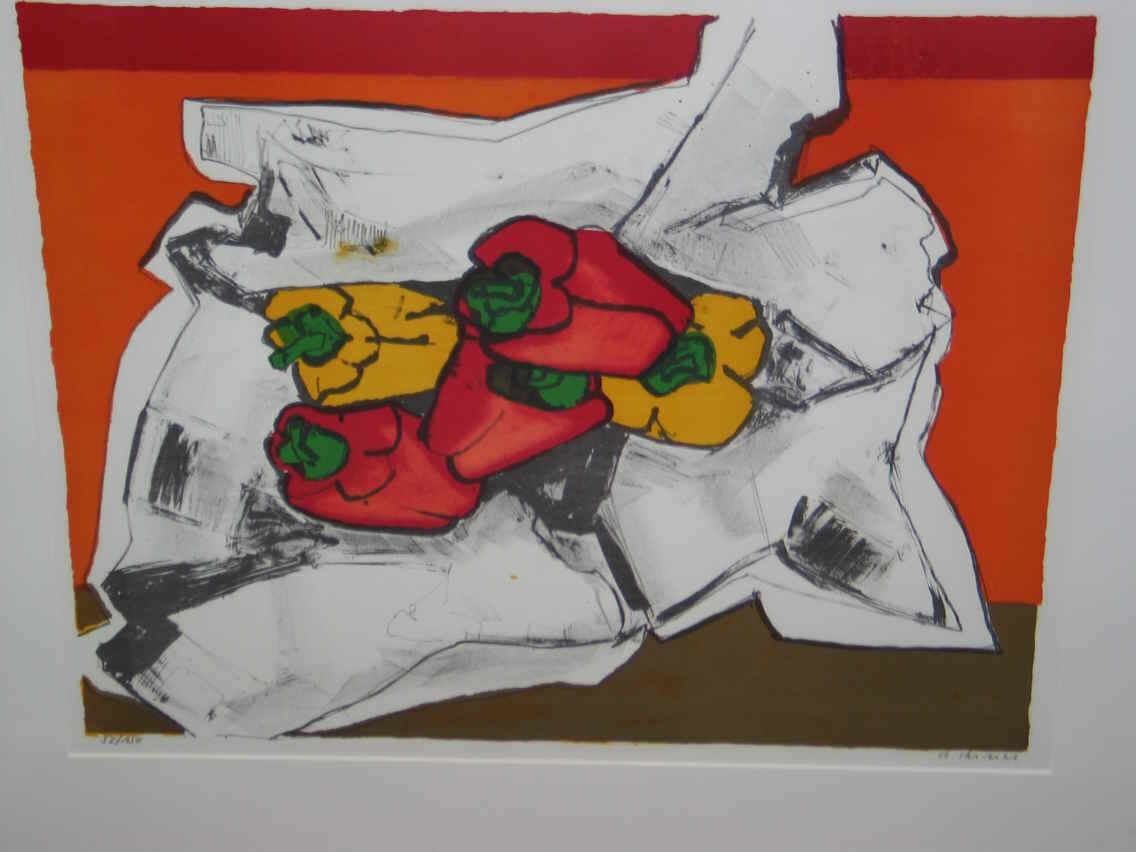 1512 - Gernot Kissel - paprika ( 70 * 100 incl lijst)