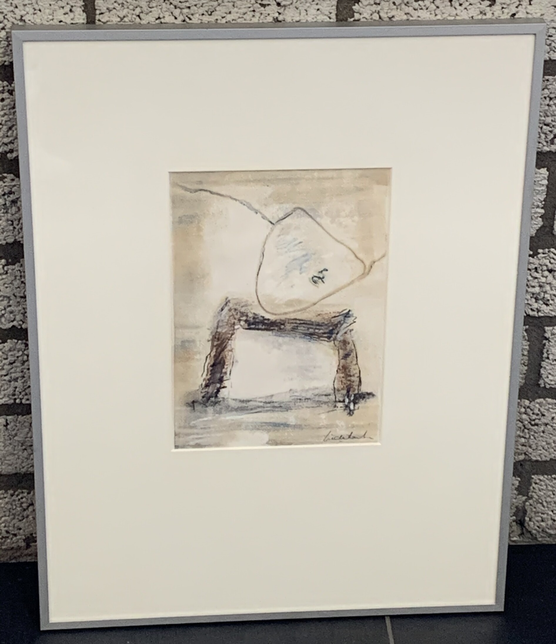 0132 - Mia Liedekerken - Abstract ( 45 * 60 incl. lijst)