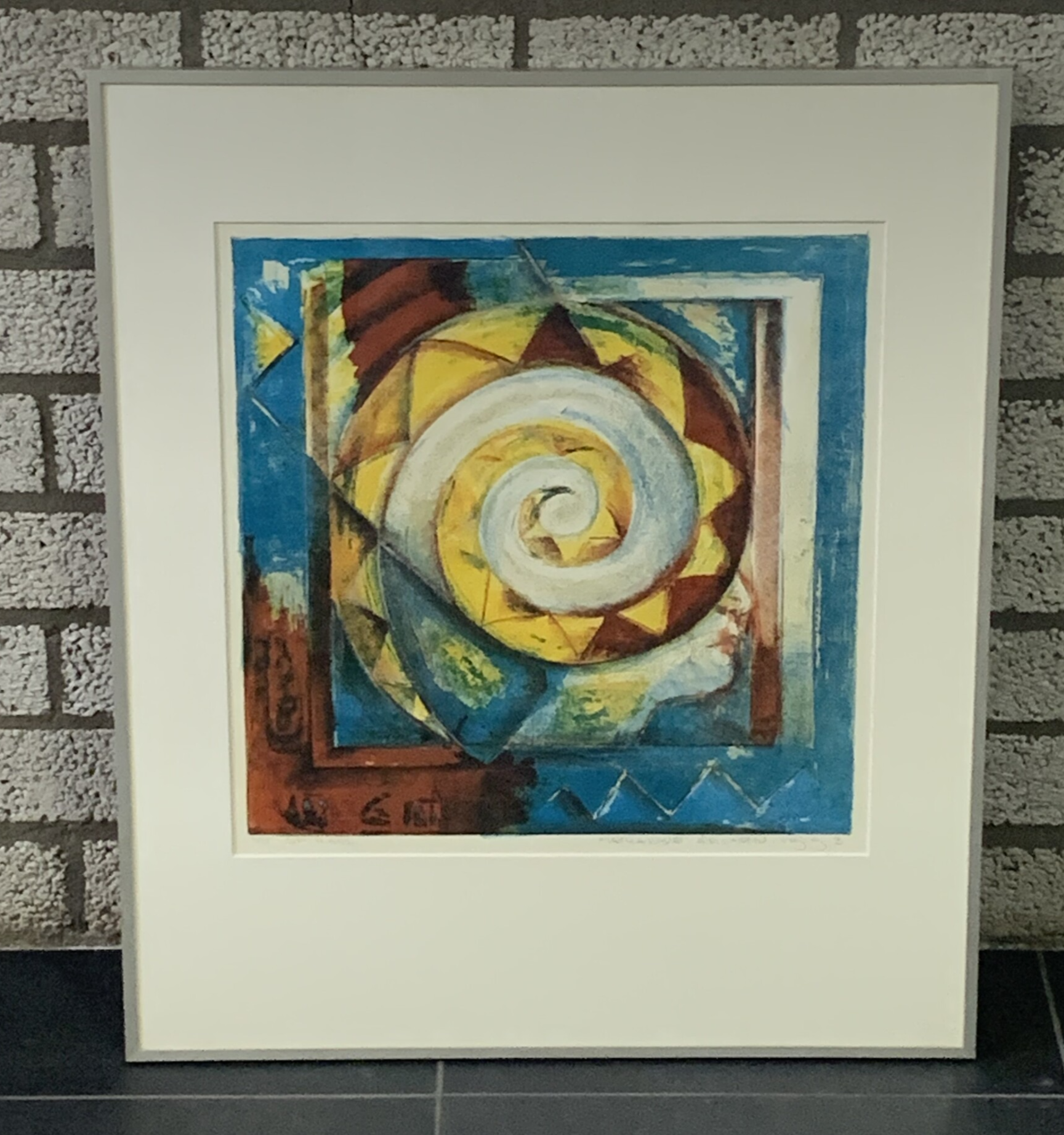 0196 - Marianne Aulman - Spiraal ( 60 * 70 incl. lijst)